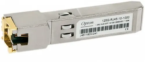 Opton 1.25G SFP to RJ45 Module 10/100/1000Base-T 100m