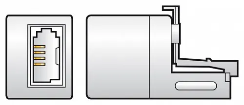 Av:link RJ11 to UK Socket adaptor (bag) 113.528UK