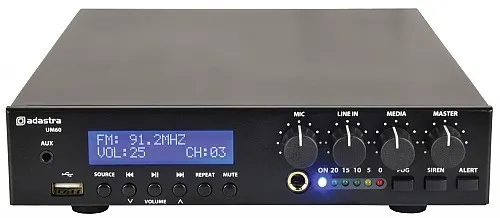 Adastra UM60 100V Compact Amp 60W 953.176UK