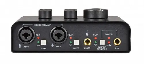 Citronic USB2+1 Audio Interface 2 Mics+1 Instrum 173.650UK