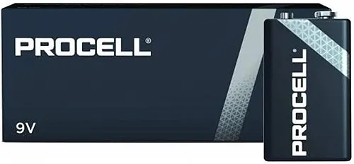 Duracell Procell Industrial 9V Batteries Box of 10pcs