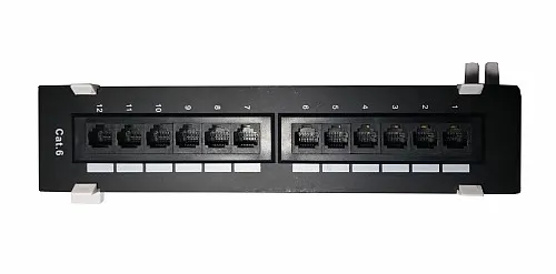 DigitMX NETPRO NP-CPP12C6W 12 Port CAT6 Wall Patch Panel