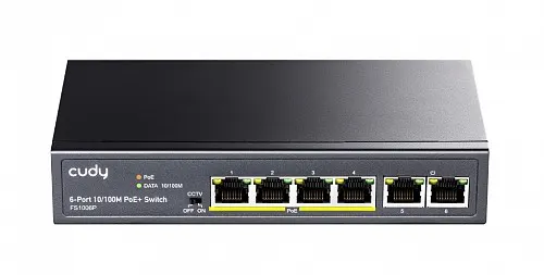 Cudy FS1006P 6-Port FE PoE Switch + 2 FE Uplink 60W