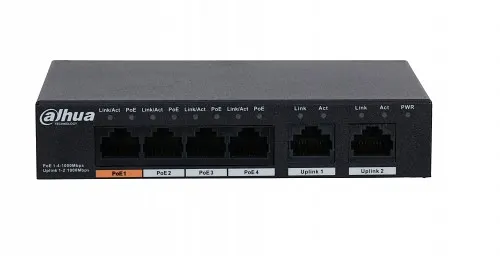 Dahua PoE Switch 4port +1UP 58W PFS3005-4ET-60 V2