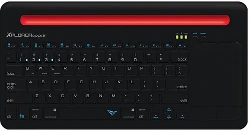 Alcatroz XPLORER DOCK2BT BT Keyboard-Touchpad Dock Black-Red