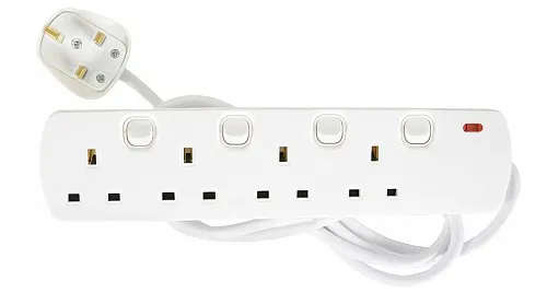 Mercury 4 Gang Switched Extension 2.0m 430.007UK