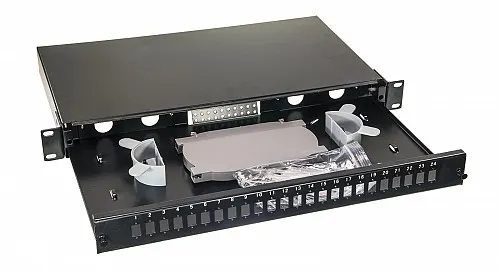 Opton Fiber ODF for 24xSC Simplex or 24xLC Duplex Adapters R/M