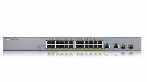 Zyxel SP 26-Port Gigabit PoE Cloud Managed Switch, 24 x PoE 375W GS1350-26HP