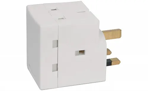 Mercury 3 Way UK Mains Adaptor 13A 429.813UK
