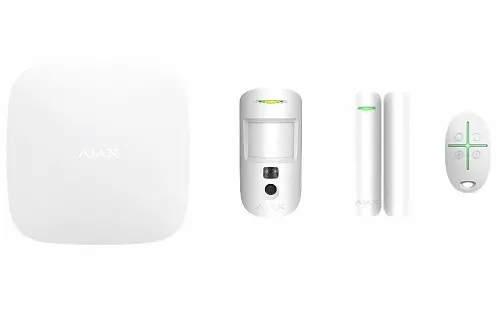 AJAX TCP-IP/GSM Alarm Hub2 White Starter Kit