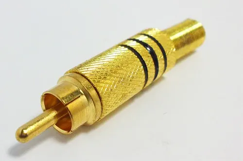 DigitMX DMX-RCAB RCA Plug Gold Black