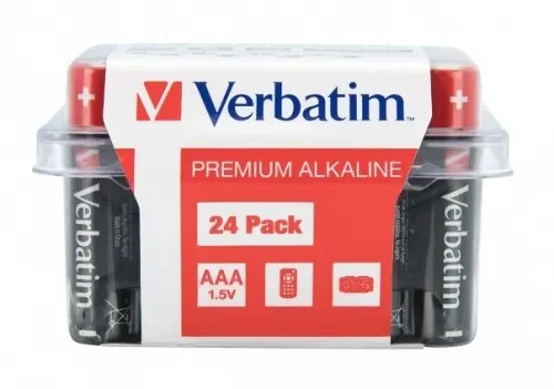 Verbatim Alkaline AAA 24pcs Batteries (Box)