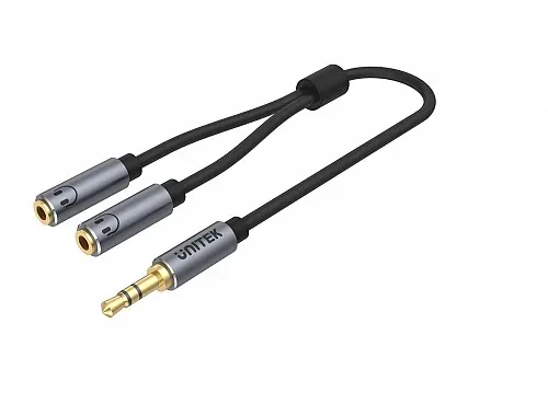 Unitek Y-C956ABK 3.5mm Headphone Splitter Cable 1.5m
