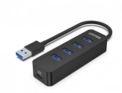 Unitek USB-A Hub USB3.0 4Port + USB-C Power Port H1117A