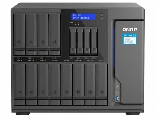 QNAP NAS 16-Bay INTEL Eight Core 8GB PCIe TS-1655