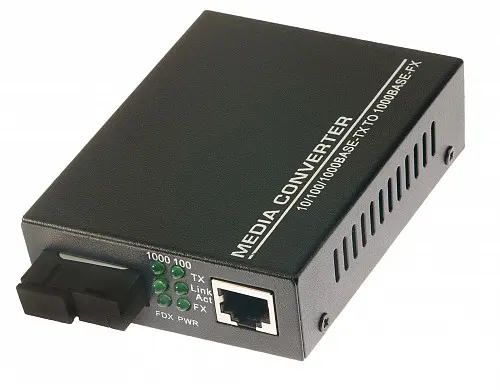 OPTON MC212CS Media Converter 1.25GBPS SM SC 10km