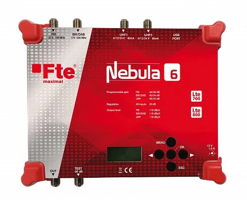 FTE Nebula 6 Programmable Headend 6 Filters UHF
