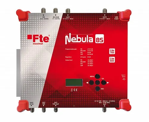 FTE Nebula 8S Programmable Headend 8 Filters UHF