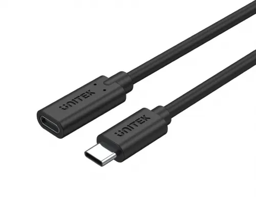 Unitek C14086BK USB3.2 USB-C Male to USB-C Female Extension Cable PD100W 50cm