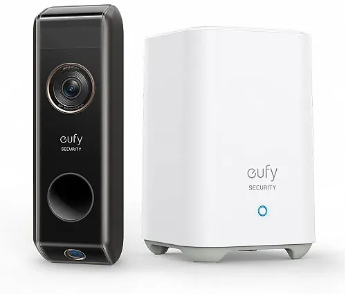 Anker Eufy Video Doorbell Dual 2K with Home Base Black