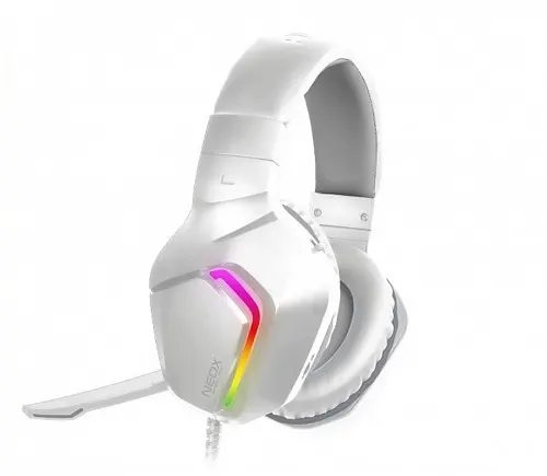 Alcatroz NEOX HP500 2.1 RGB Gaming Headset White Gray