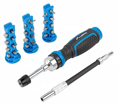 Lanberg NT-0806 Ratchet Screwdriver with Flexible Extension Bar Set