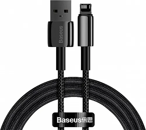 Baseus Cable Lightning to USB-A Tungsten Gold 1.0m Black