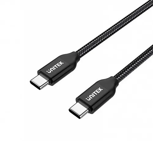 Unitek C14059BK Braided Type-C to Type-C Cable PD 100W 2.0m