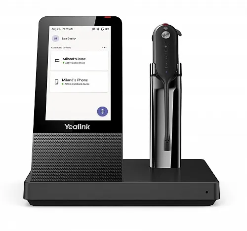 Yealink WH67 UC Workstation Convertible Wireless DECT Headset Teams