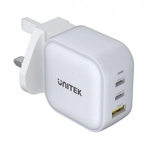 Unitek P1108AWH 66W 3in1 GaN Travel Charger White