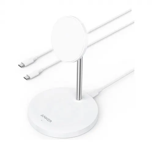 Anker PowerWave 2in1 Magnetic Stand Charger White