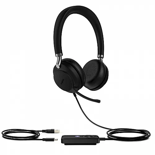 Yealink UH38 Dual Premium USB-C/Bluetooth Wired Headset Teams
