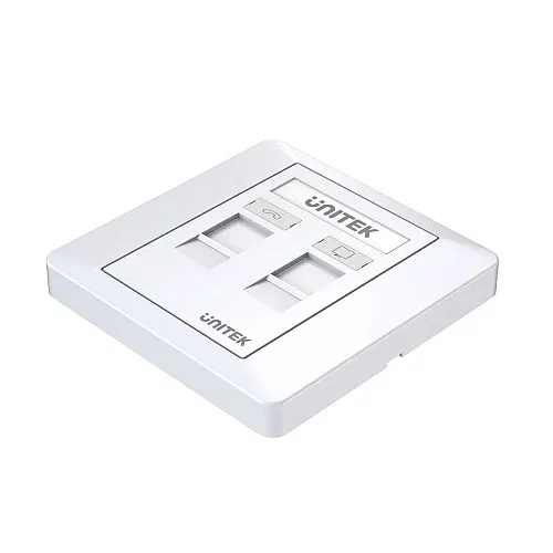 Unitek Network Dual Port Wall Plate T013A