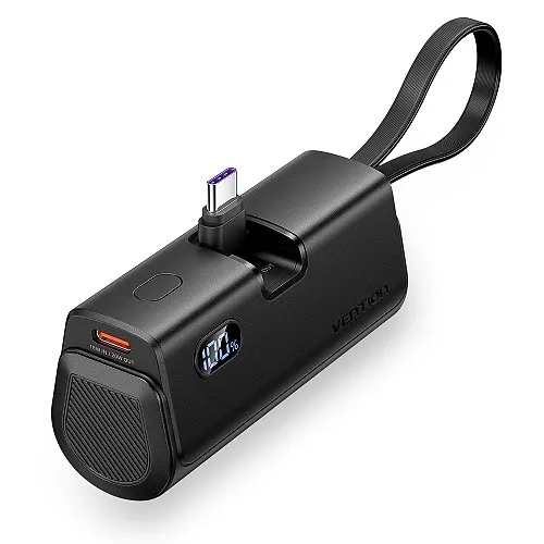 Vention Powerbank 4800mAh 22.5W Foldable USB-C Black FHQB0