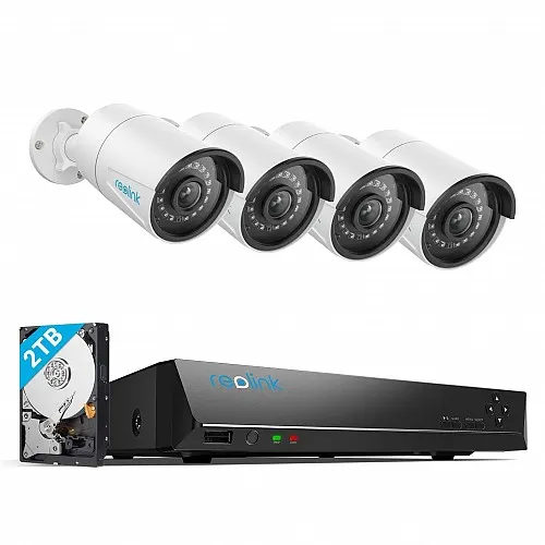 Reolink KIT 8xChNVR+4x5MP Bullet+2TB RLK8-410B4-5MP