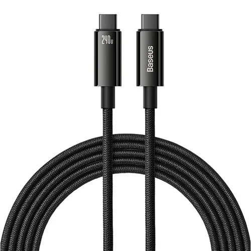 Baseus Cable USB-C to USB-C Tungsten Gold 240W 3.0m Black