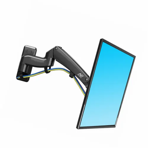 NBmounts F300 Gas Strut Wall Mount Dual Arm 20x20 360 Degrees Rotation