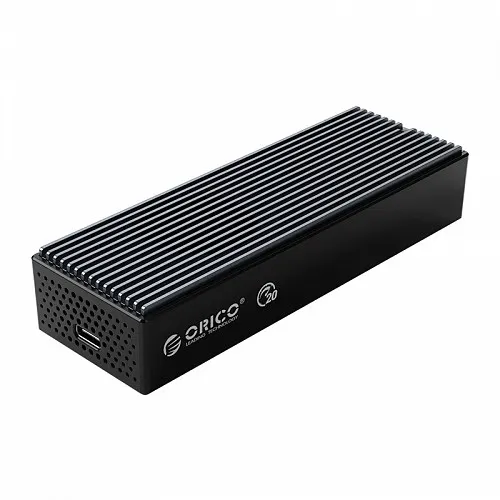 Orico HDE USB-C 3.2 M2 NVME SSD Enclosure Aluminum Black M2PVC3-G20