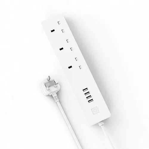 WOOX R4517 Wi-Fi Smart Powerstrip 3xUK Outlet & 4xUSB 5V/4A