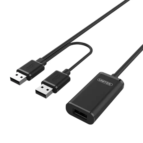 Unitek Y-279 USB2.0 USB-A Male to USB-A Female Active Extension Cable 20m