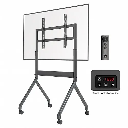 NBMounts P220 Motorized TV Trolley up to 90'' 1.75m 90kg with Wireless Remote & Touchpad