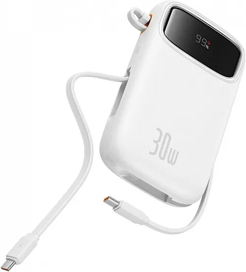 Baseus Powerbank 30W 20000mAh Display QPow 2 White