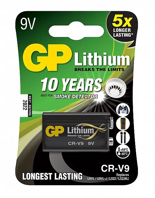 GP Lithium Battery PP3 CR-V9 9V 656.331UK
