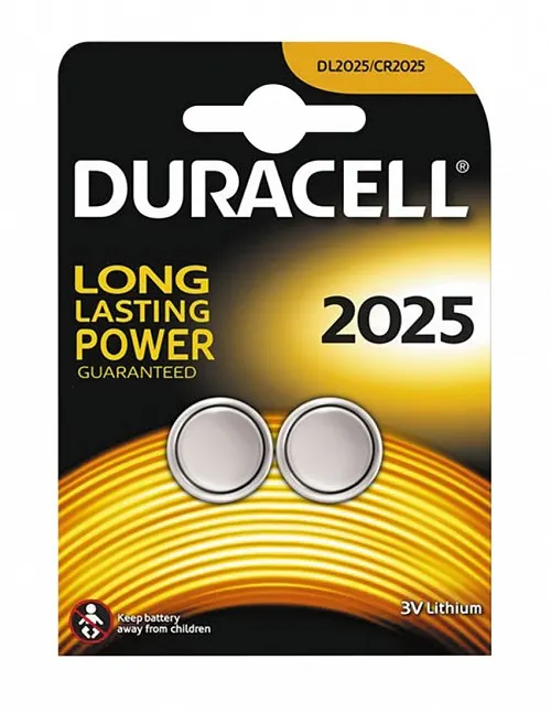Duracell Lithium Battery CR2025 2pcs 656.997UK