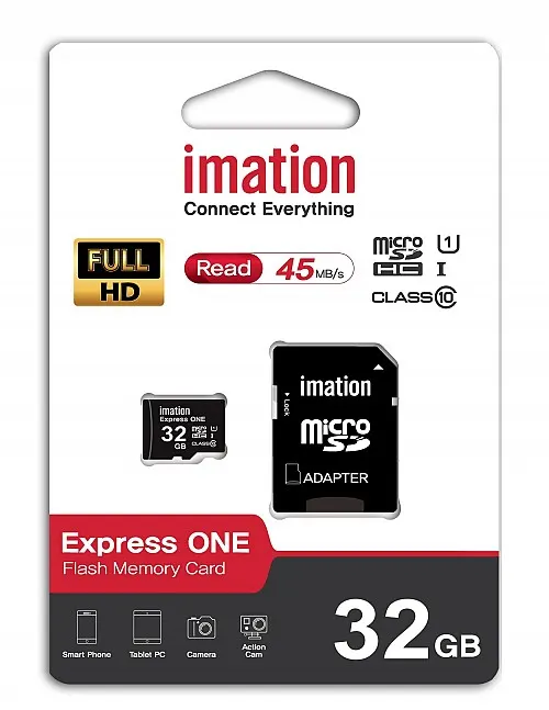 Imation 32GB Micro SD card with adapter CLASS10 U1