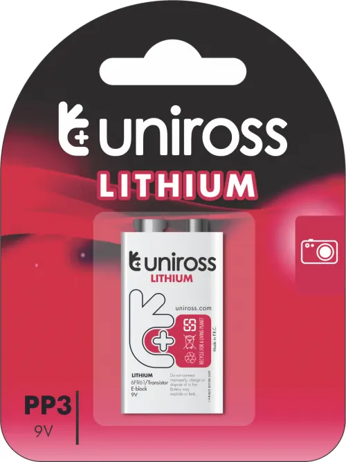 Uniross 6AM6/9V Lithium Battery
