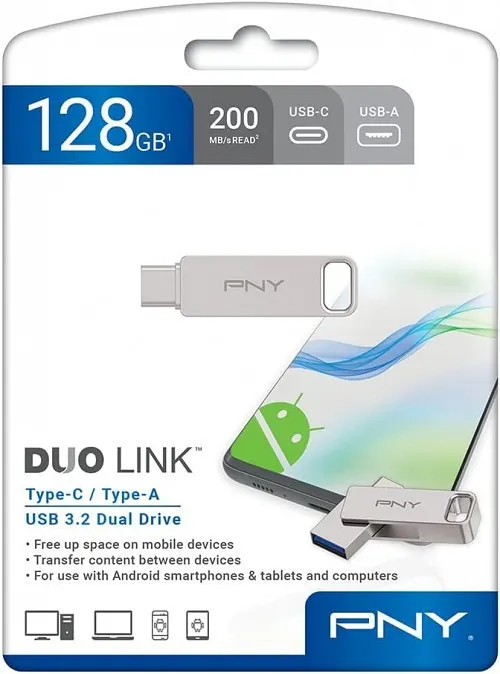 PNY DUO LINK OTG USB 3.2 Type-C 128GB