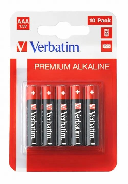 Verbatim Alkaline AAA 10pcs Batteries