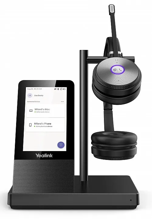 Yealink WH66 UC Workstation Dual Wireless DECT Headset Teams