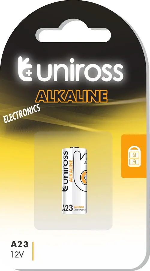 Uniross A23/23AE Alkaline Micro Battery (single)